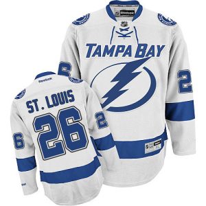 Herren Tampa Bay Lightning Eishockey Trikot Martin St. Louis #26 Reebok Weiß Auswärts